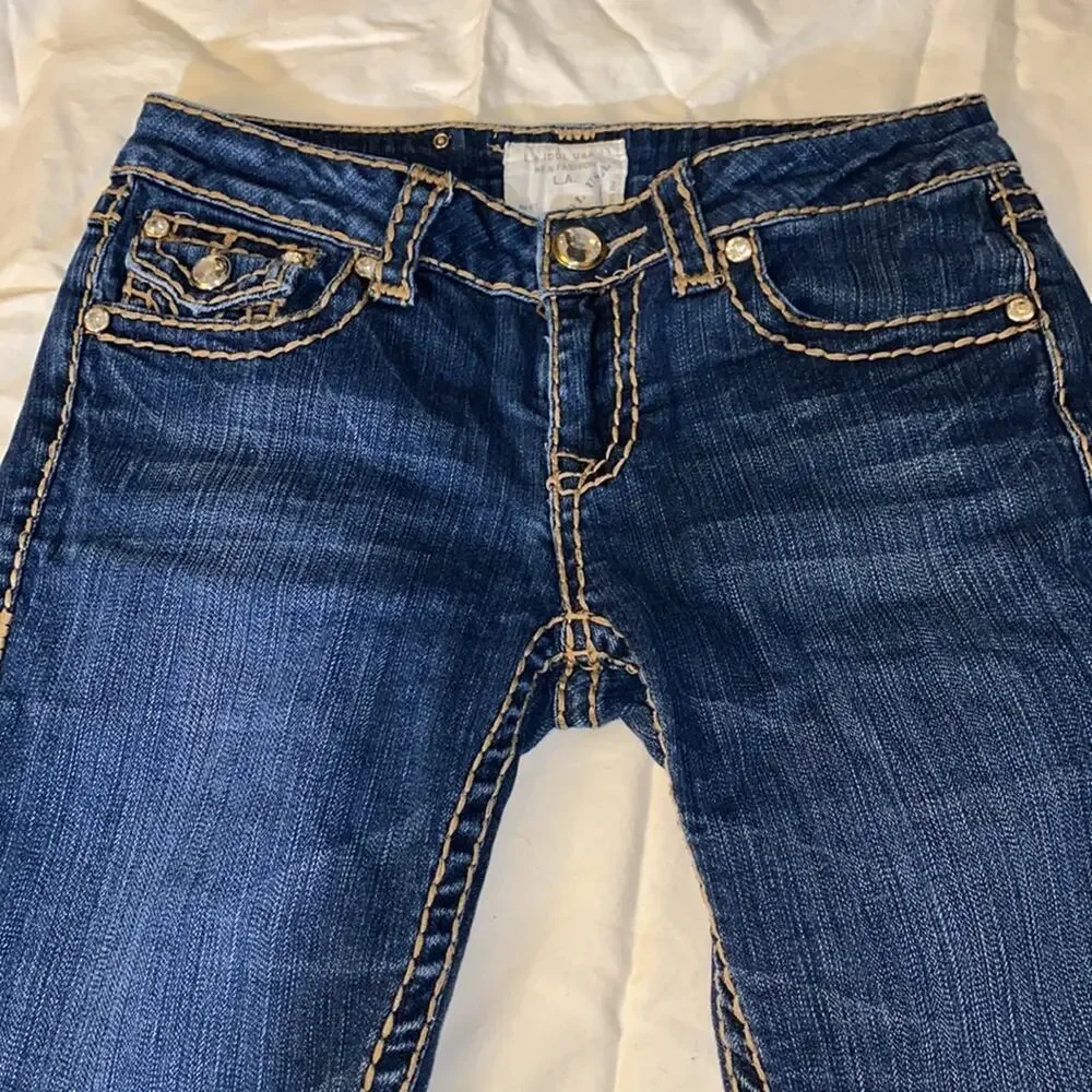-LA IDol cuffed Bermuda denim shorts